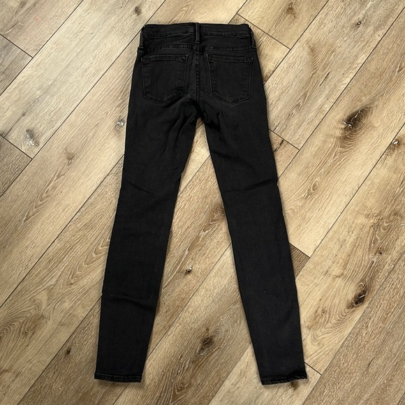 Frame Denim Black Le Skinny de Jeanne Jeans - Picture 6 of 11